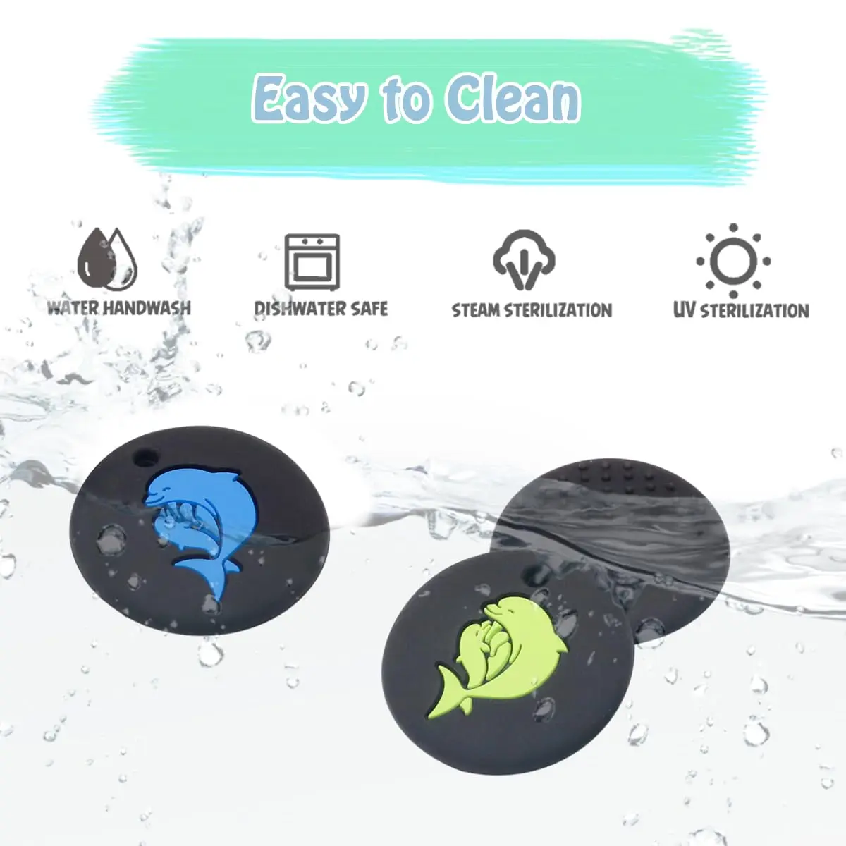 Silicone Chewy Necklaces for Child with Autism ADHD SPD PICA and Oral Motor Needs, Fidget Chewable Pendant for Boy and Girls