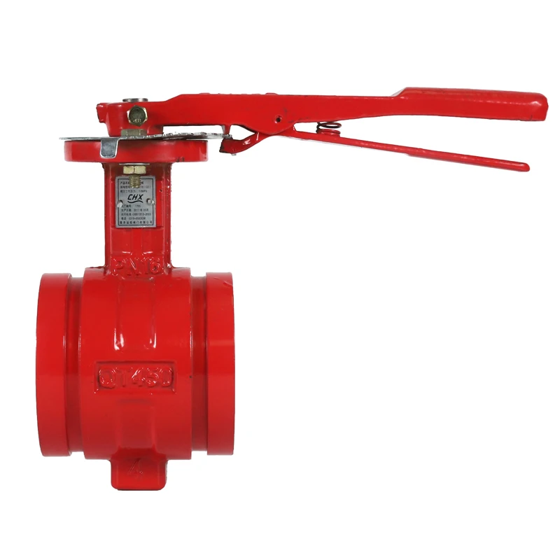 Fire Fighting UL FM Approval Grooved Butterfly Valve (Gear actuator & tamper switch)