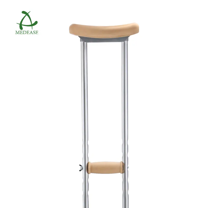 Aluminum Alloy Underarm Crutches Medical Portable Comfortable Adjustable Axillary Crutches
