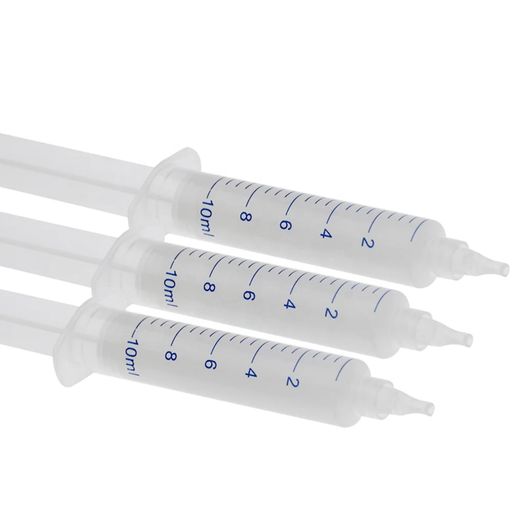 Dental teeth whitening gel syringe home use teeth whitener gel 35% hydrogen peroxide