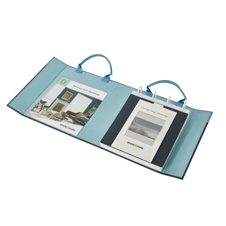 factory custom fabric detachable color card with binder dual shade swatch sample book