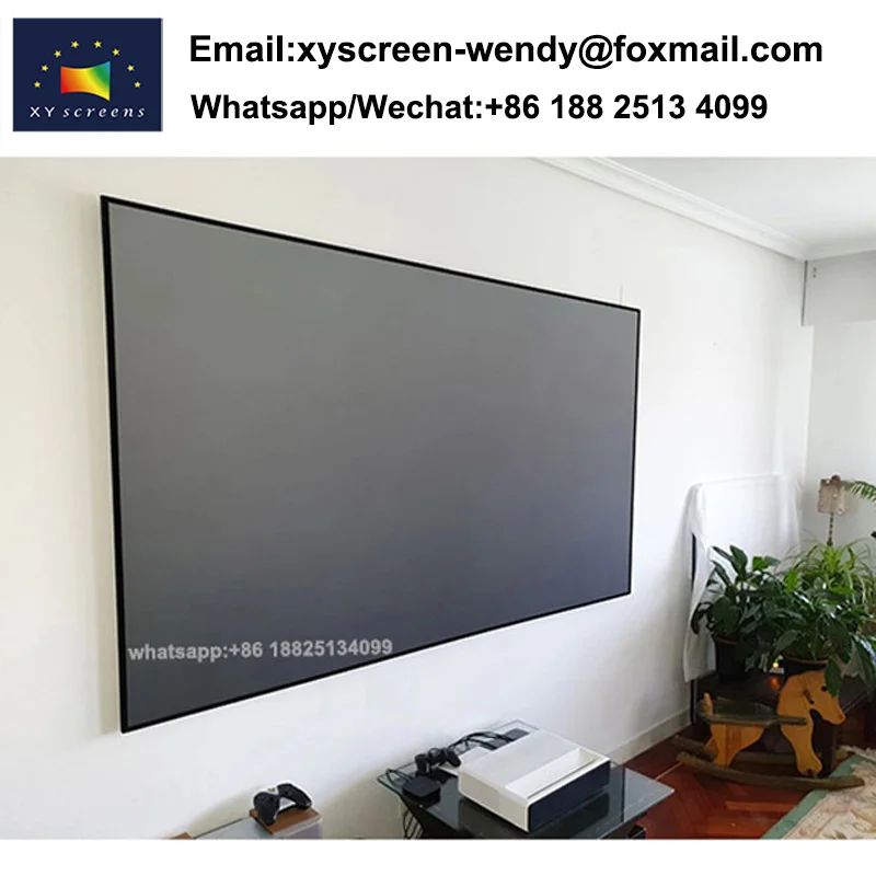 XYScreen ZHK100B PET Crystal 100-120inch 4K ALR UST Projector screen replacement lcd tv screen for fengmi 4k laser projector