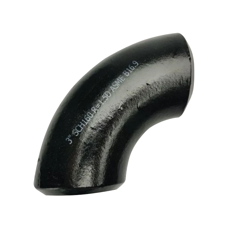 ASME B16.9 A234 SCH 40 Butt Welded Pipe Ftiings 90 Degree Welding Carbon Steel Seamless Elbow