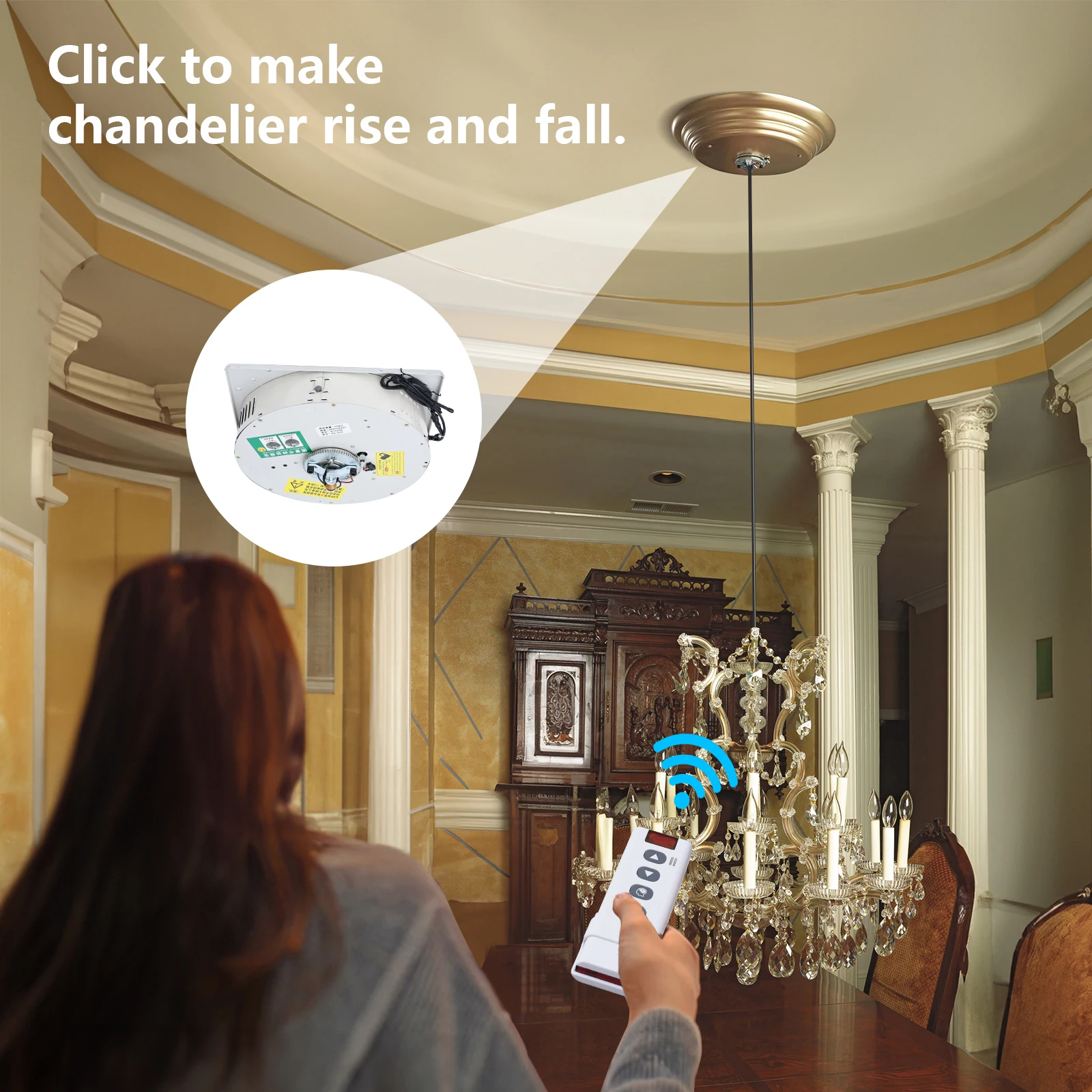 chandelier hoist lifter system 220v 110v electric winch chandelier lift for large lamp motor electric chandelier lift
