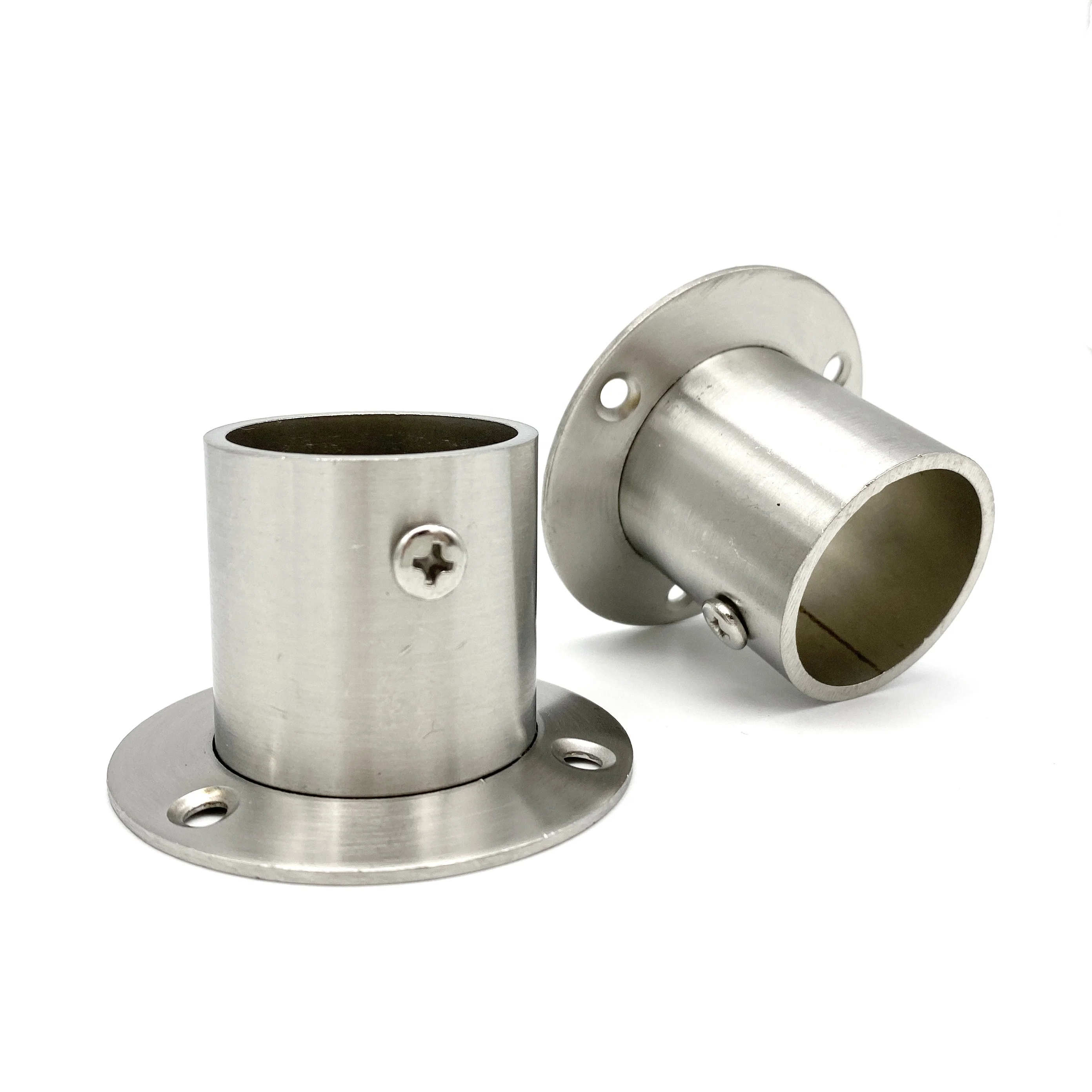 Stainless steel pipe fittings high foot flange seat support holder brackets