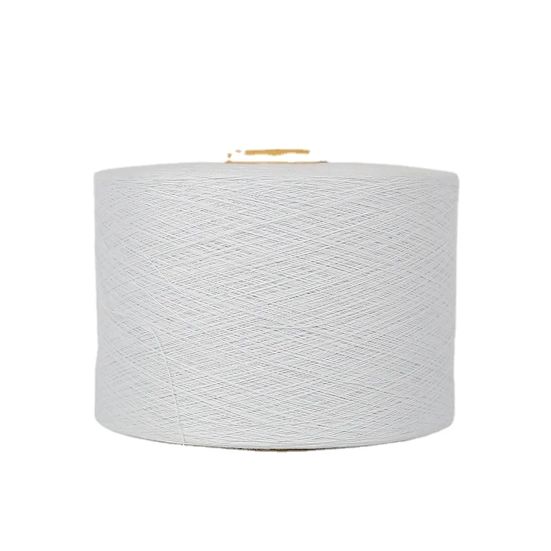 Ne 30s/2 63%rayon and 37%nylon raw white blend yarn