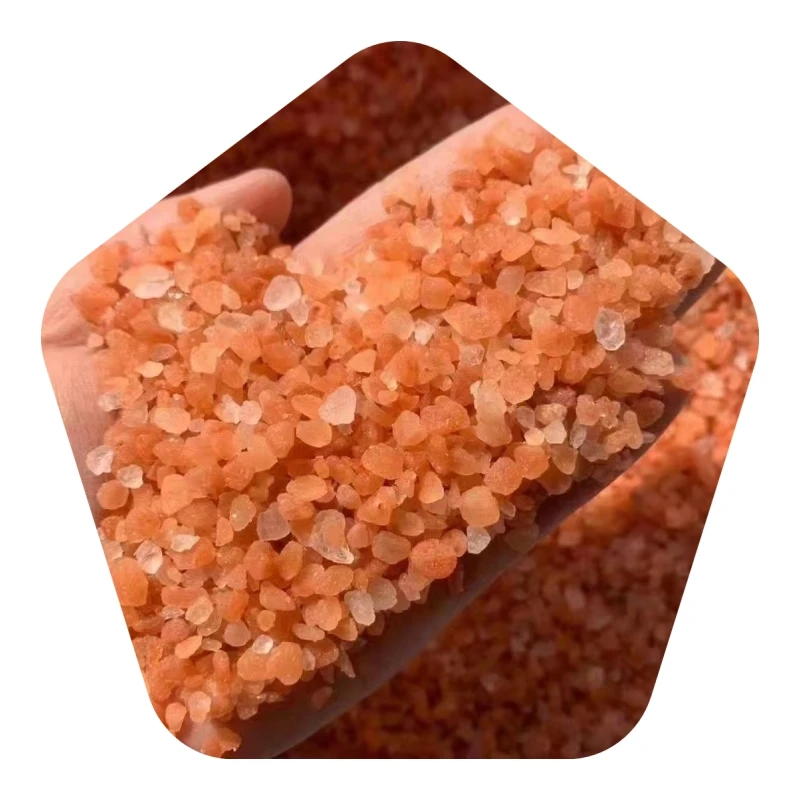 Natural Raw Organic Rock  Himalayan Salt granular pink and white  salt sand