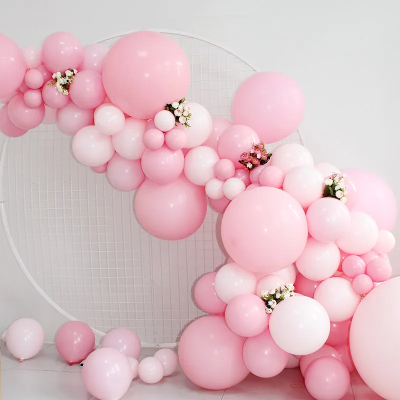 Высококачественные розовые воздушные шары 12 дюймов разных цветов для девочек, воздушные шары розового цвета для дня рождения, свадьбы, вечеринки