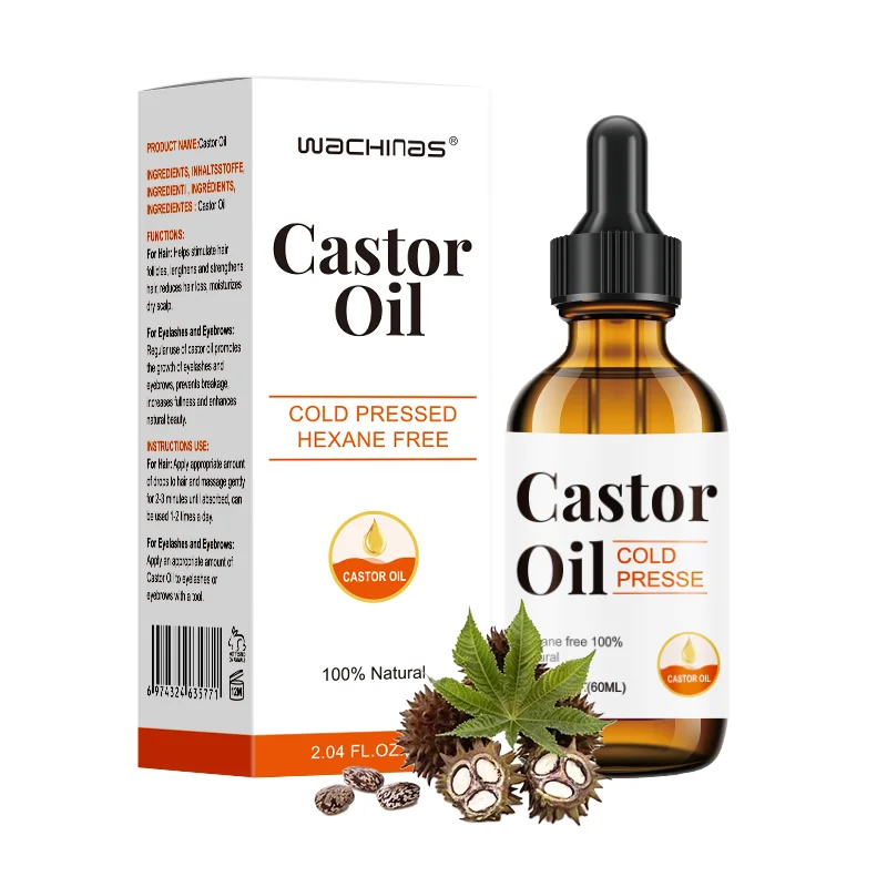 Own Brand 60ml Cold Pressed Organic Black Castor Oil Hexane Free Promotes Hair & Eyelash Growth