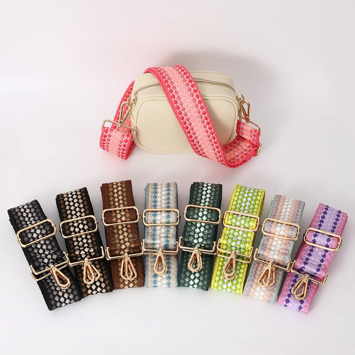 5cm Bag Straps For Handbags Adjustable Belt Woven Webbing Shoulder Straps For Bag Handles Bag Accessories