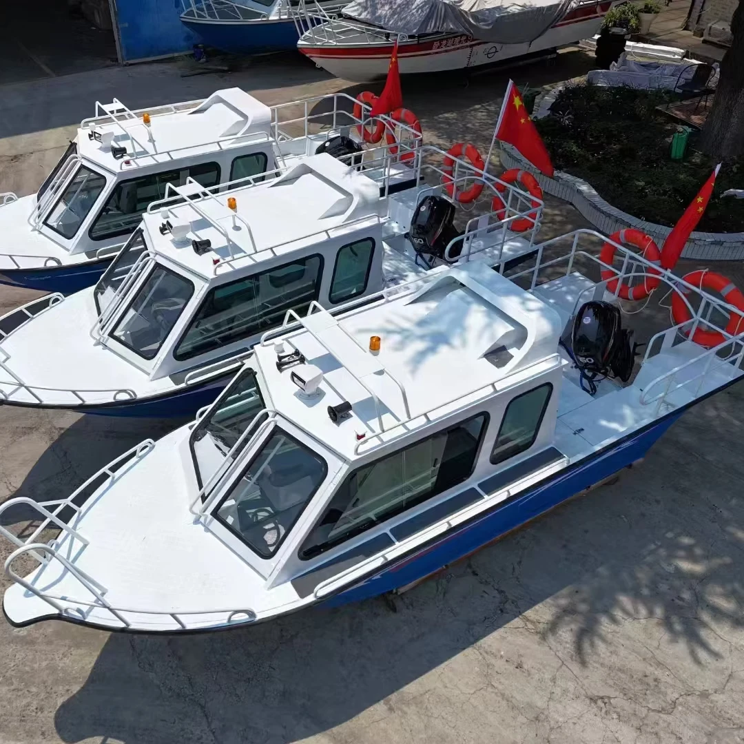 High Quality Aluminum Alloy Fishing Boat 18ft Fast Boat With Houseboat Yacht Factory Promotion