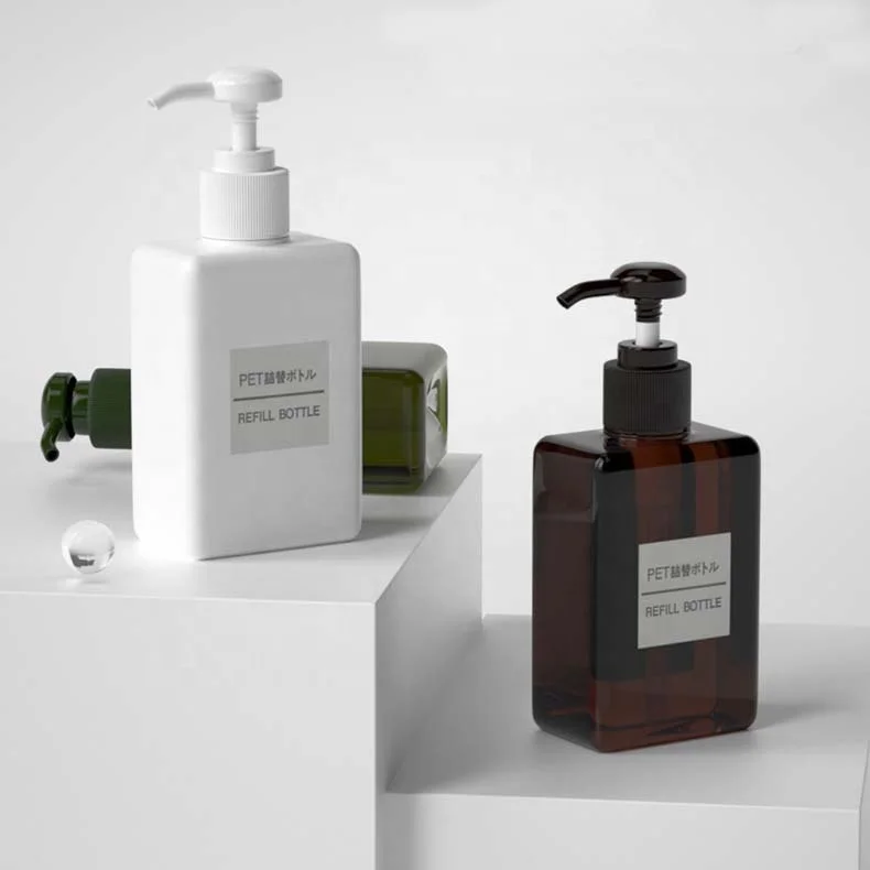 Wholesale Custom Capacity 450ml Backlog Type Shampoo PET Bottle