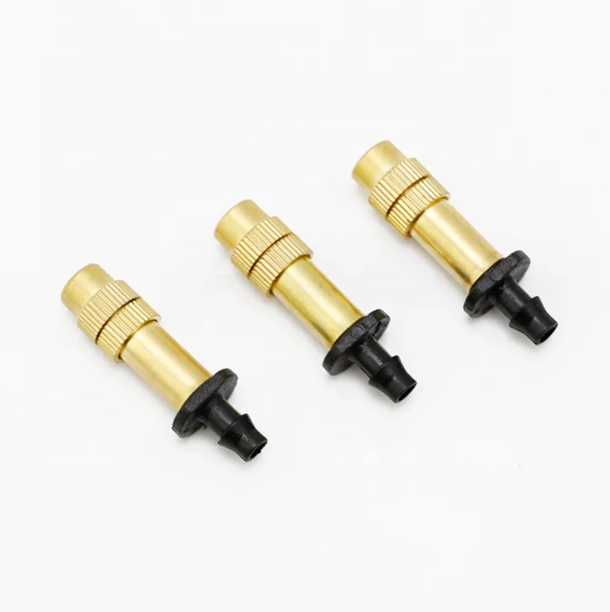 Adjustable water-saving copper nozzle with single inverted hook  micro nozzle for cooling humidification irrigation