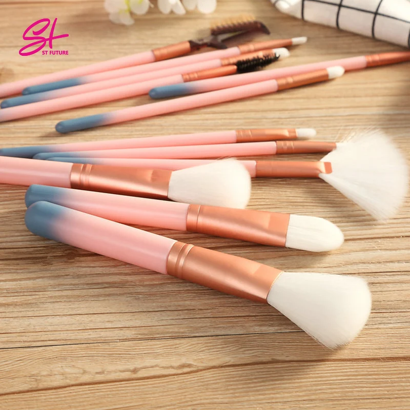 Private Label personalized make-up brush nylon hair RED makeup brush set