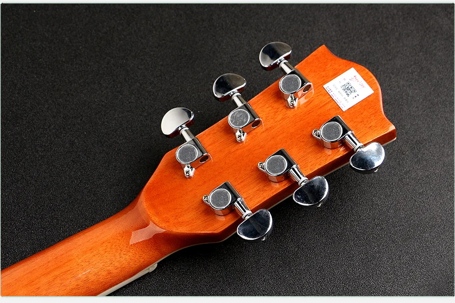 Deviser New Model Color Mahogany Cutaway Back 40 Inch Acoustic Guitar