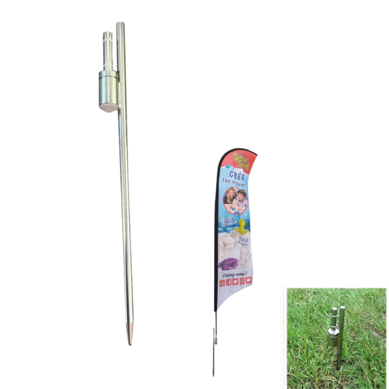 Weihai Wisezone Лидер продаж, Пляжная подставка для флага, стойки для столбов, прочная Поворотная подставка для флага с защитой от ржавчины, подставка для флага с шипами для травы