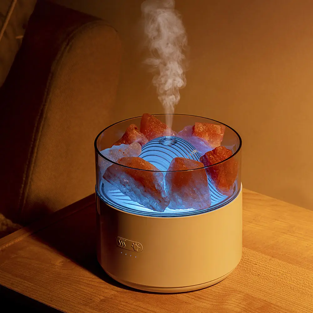 Wholesale USB Bodyworks H2O Aromatherapy Crystal Himalayan Crystal Salt Stone Air Humidifier With Night Light