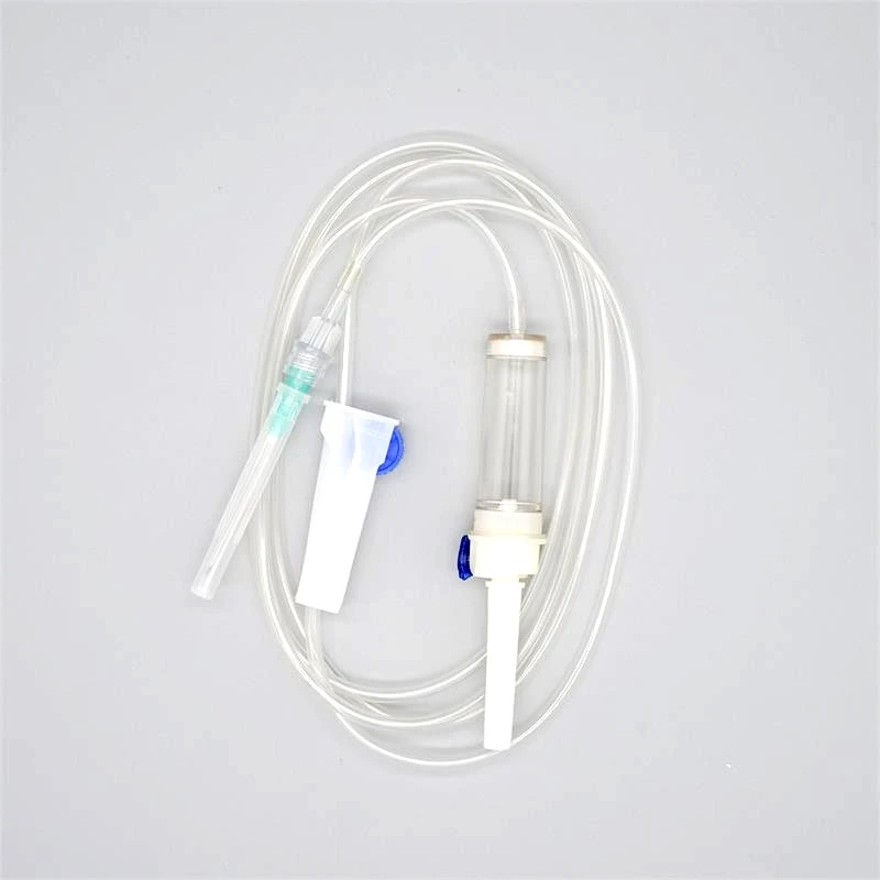 
3 way iv infusion set with needle luer lock 