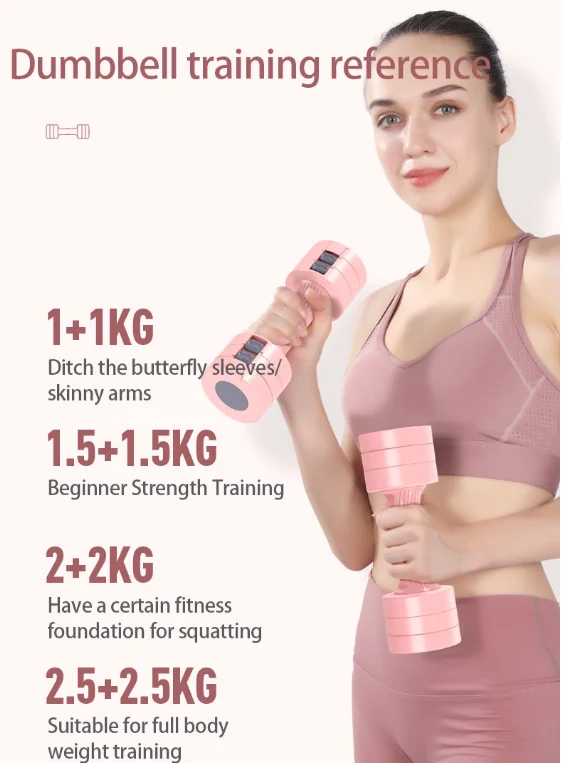 GORDON Buy Cheap weights gym equipment fitness small adjustable pink  Iron ABS dumbbell set for sale