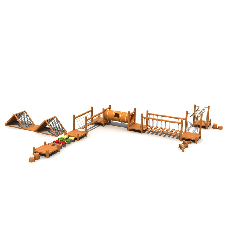 Outdoor Climbing Wall For Kids Wooden Climbing Sports Game