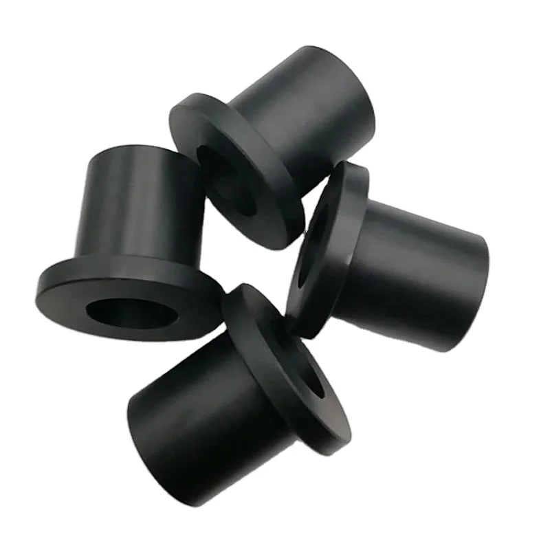 UHMWPE  plastic nylon sleeves bush acetall roller PP PE jacket bush pa6 nylon black flange step sleeve bushing