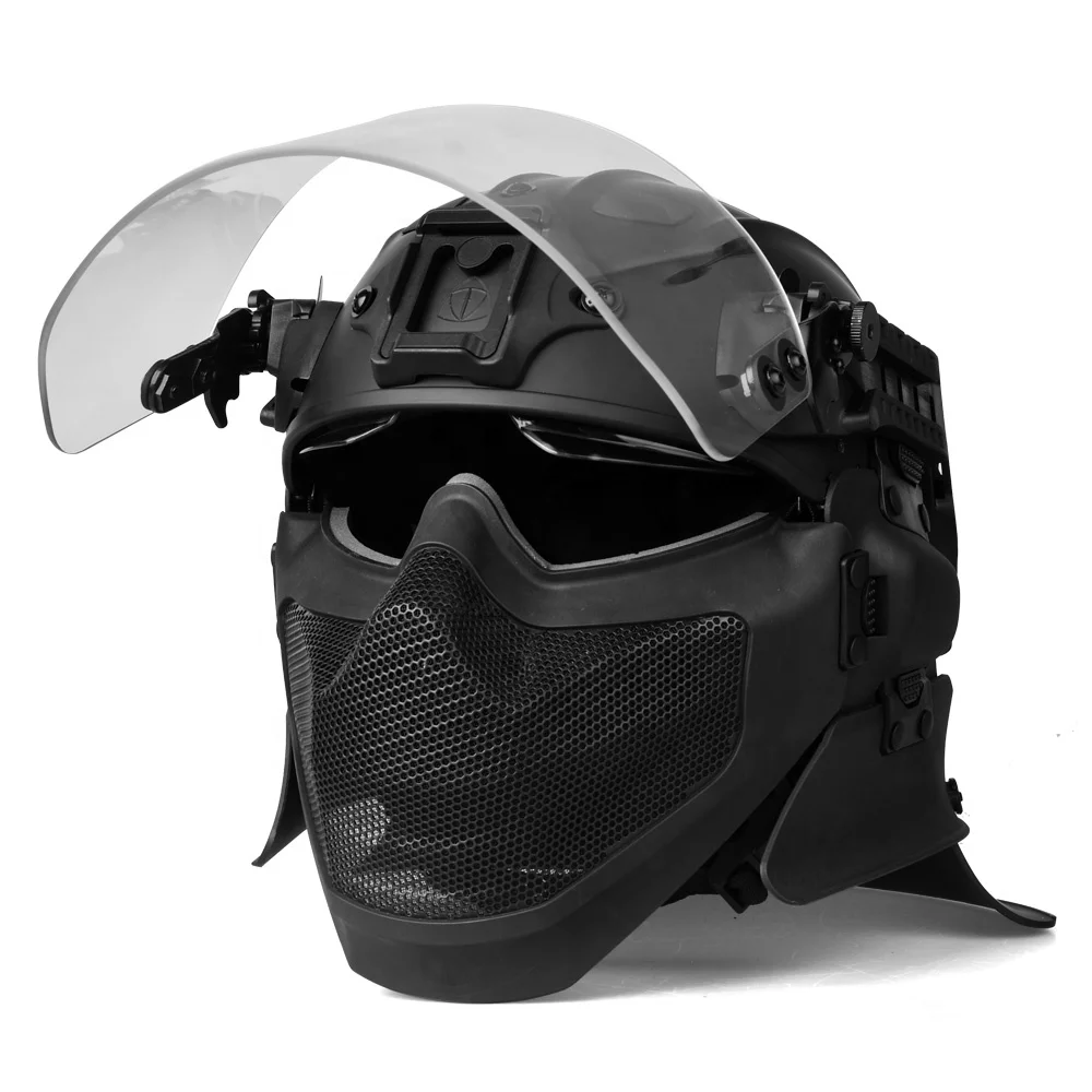 BESIEGER Multiple protection modules military security tactical anti riot helmets durable modular tactical helmets FBTK012A