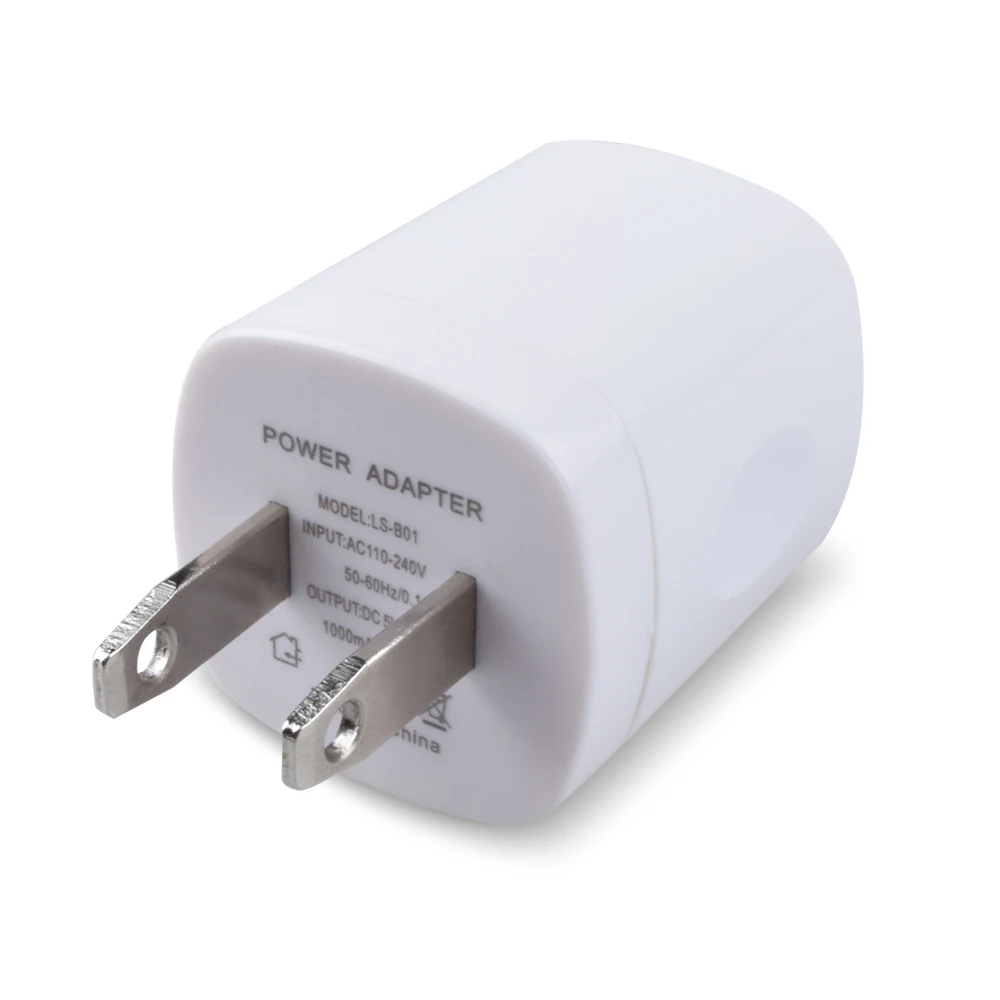 USB Wall Charger Cube 5V 1A Power Adapter Charger US Wall Plug Charging Block For iPhone iPad For Samsung