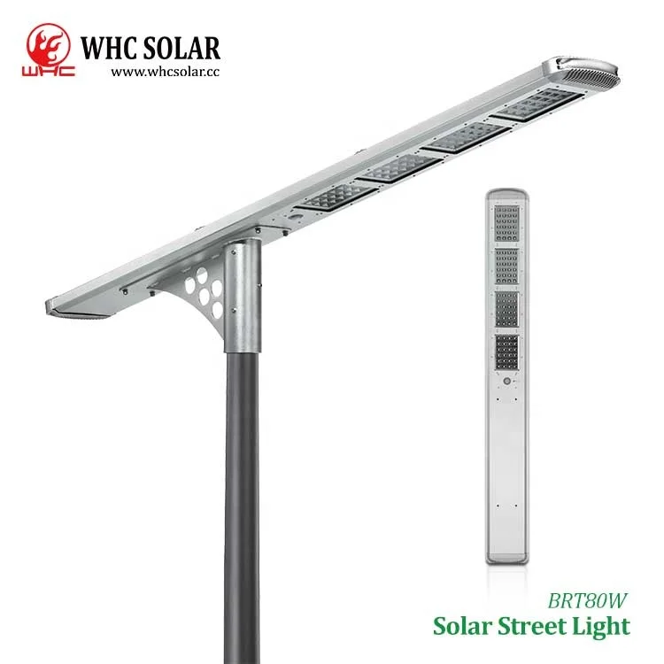 WHC Solar Street Lights Outdoor Waterproof Sola All In One Solar Street Light 10w 20w 30W 50W 80W Solar Energy System