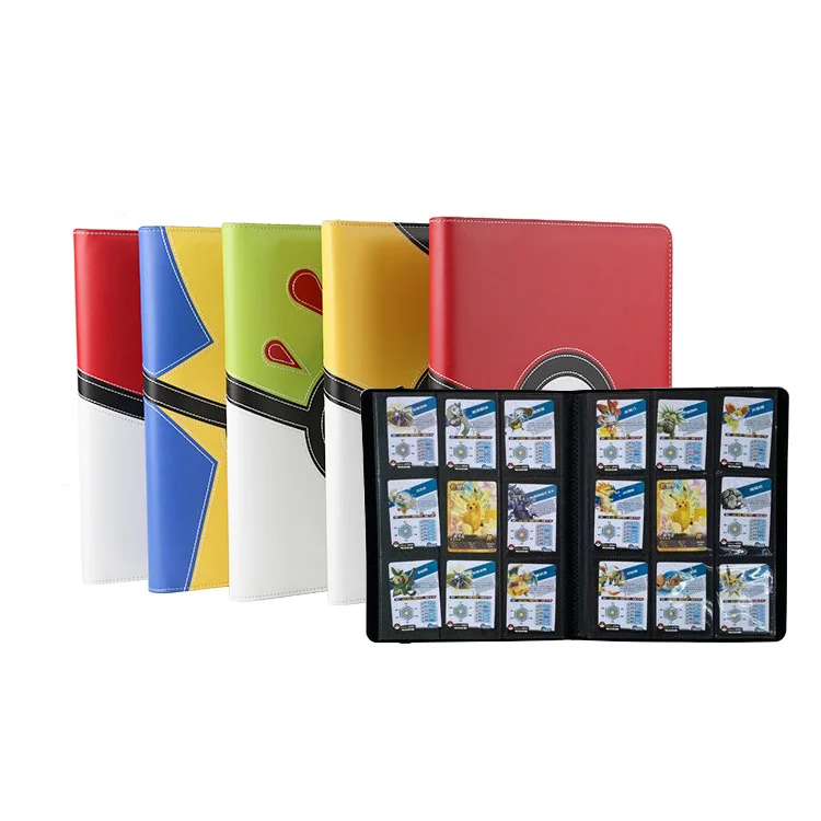 Zipper PVC 9 Pockets Folder Display Sheet Protector Photo Trading Cards Sleeves Photocard Binder