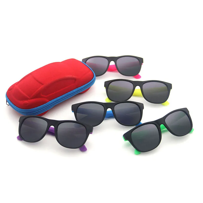 Custom Logo Wholesale Custom Promotional Designer Children Plastic PP Cheap Square kids Sunglasses