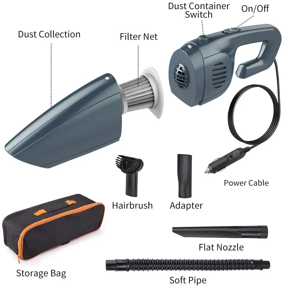 China factory /supplier/Manufacturer/wholesaler of Car vacuum cleaner professional seller 120W mini high suction portable USB
