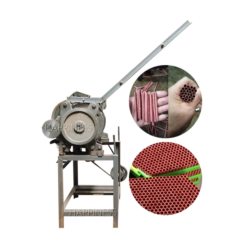 Happiness Crackers Match Tube Making Machine For Red Celebration Fireworks Tube And Color Round Firecrackers Tube