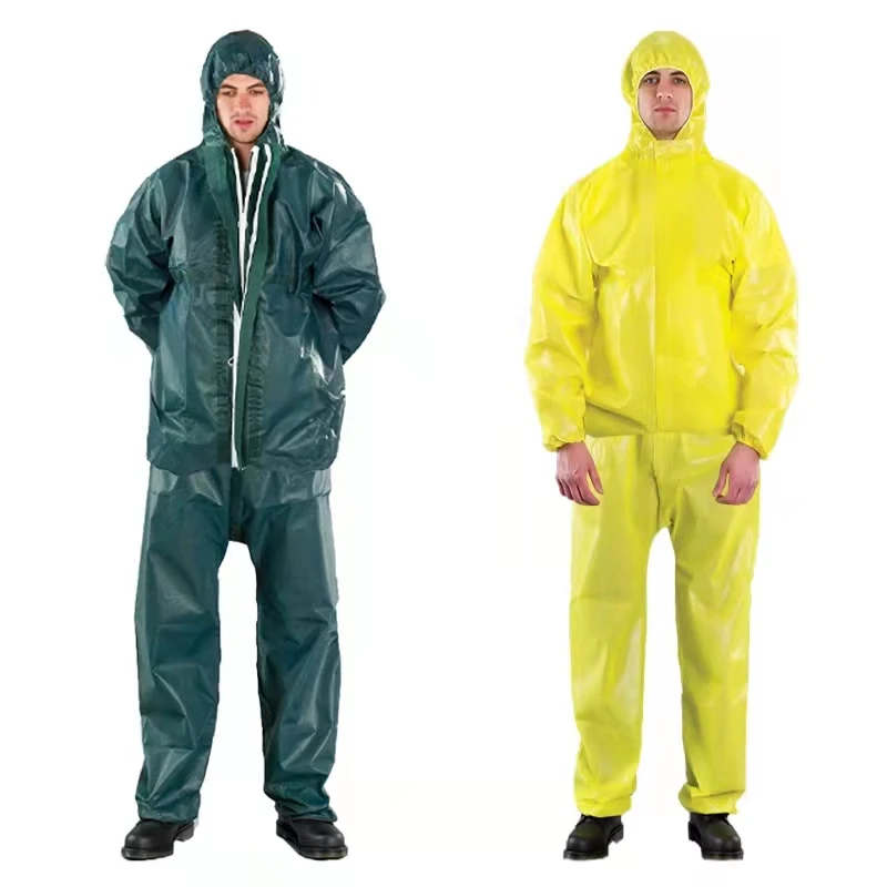 TYPE 3/4/5/6B Disposable Chemical Full Protection PP+PE Nonwoven Fabric Clothes