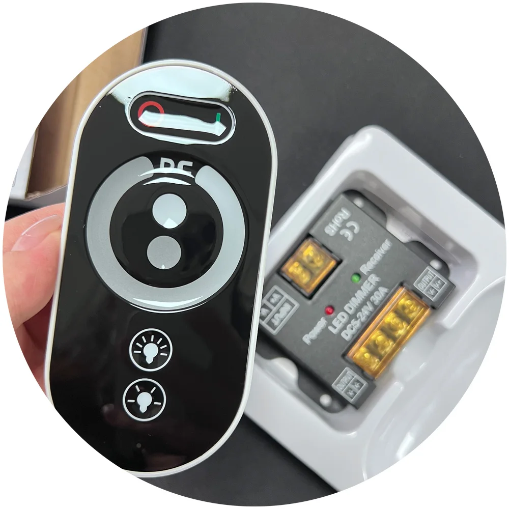 single dimmer DC 12V DC 24V  30A rf remote touch single LED controller for led neon light