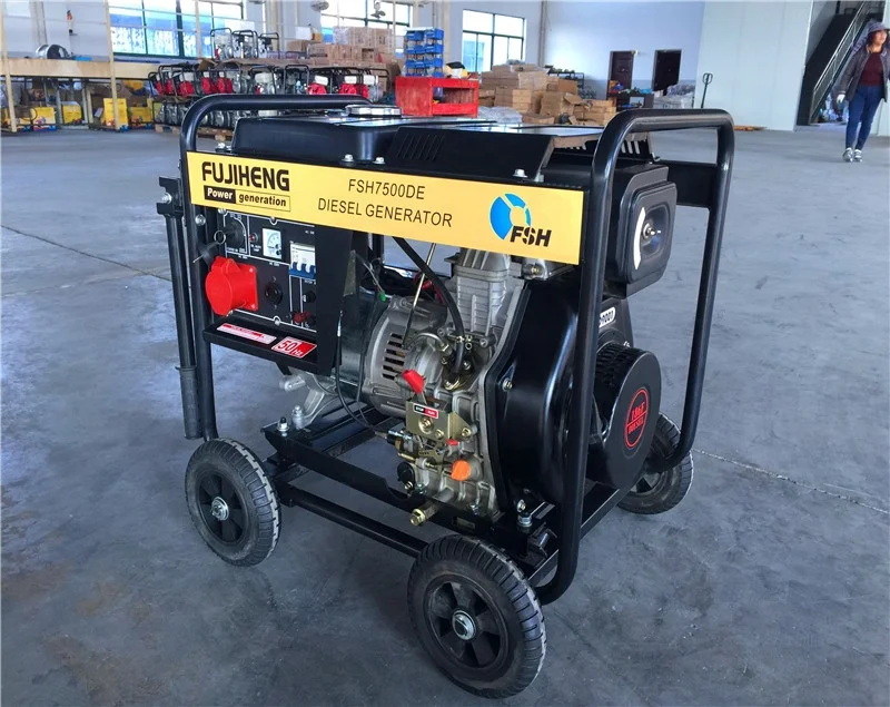 diesel portable Open frame type air-cooled,10kw diesel generator manufacturer,  engine, OEM