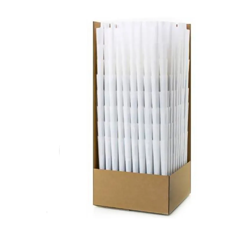 Custom Size Natural  Brown Unbleached Unrefined Fibers Organic Pro Rolled Cones Cigarette Hemp Smoking Rolling Paper With Tips