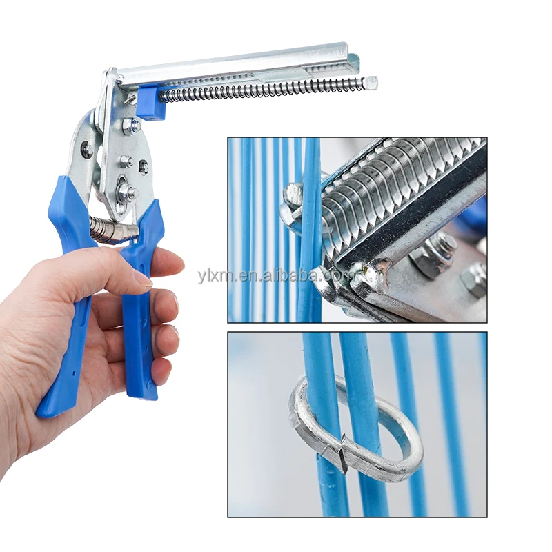 1 Box M Nail with Plier Pack Rabbit Wire Cage Installation Tools Chicken Quail Clamp Animal Assemble