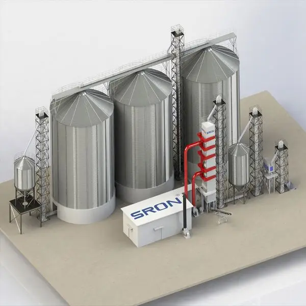 Customized 5000T grain steel silo for corn wheat paddy rice storage / cement silo for sale