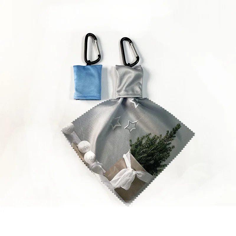 Многоразовая салфетка для чистки очков с сублимационной печатью