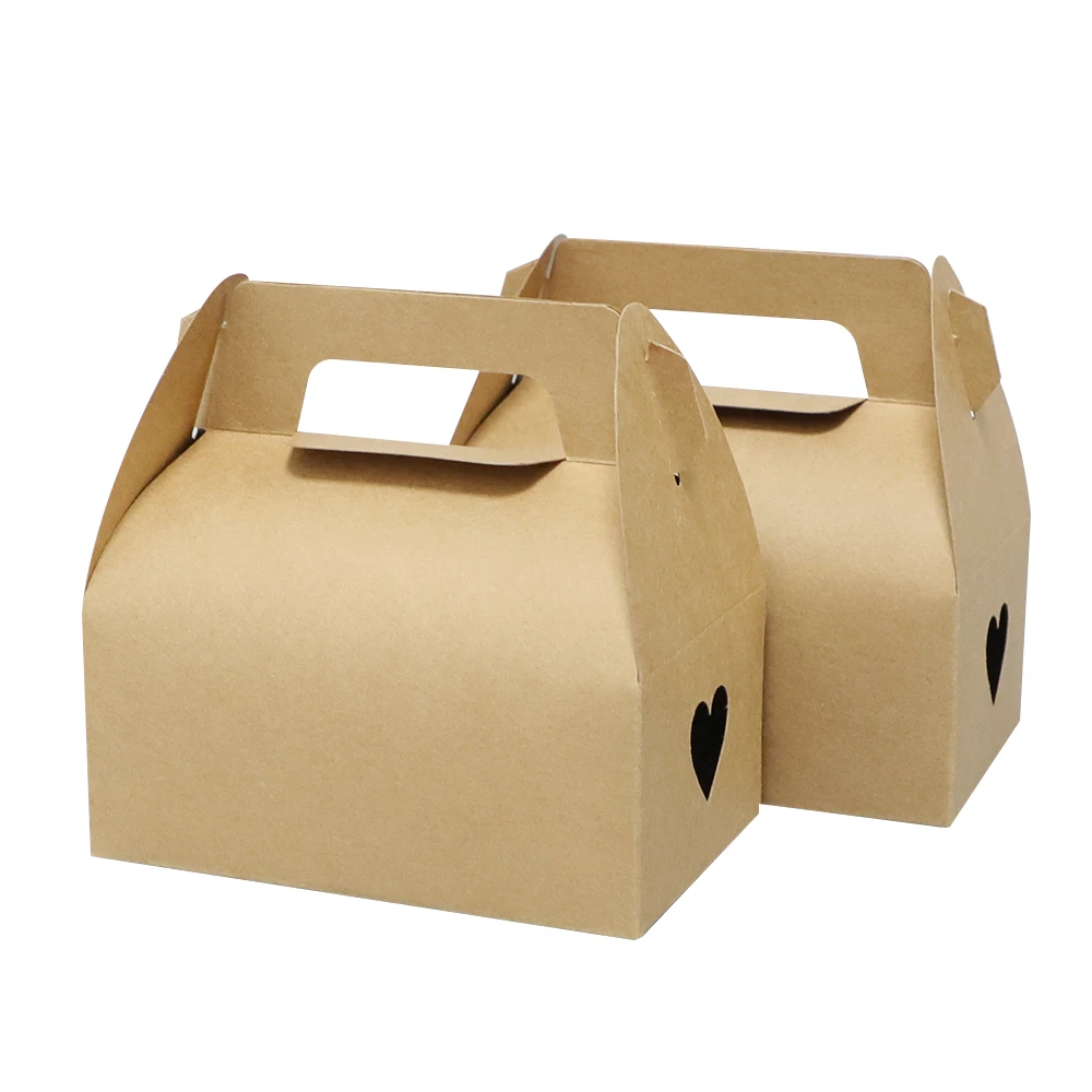 Superior quality light weight cake box packaging with window food grade cake box with handle