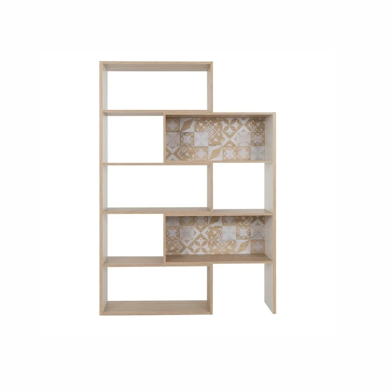 modern living room furniture versatile wooden tall standing display shelf