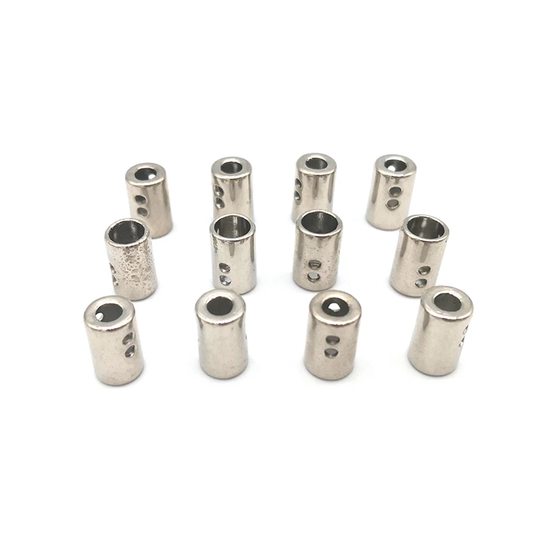 Fashion Designs Custom Decorative Metal Logo Cord Ends Stopper Zinc Alloy hoodie metal drawstring cord end