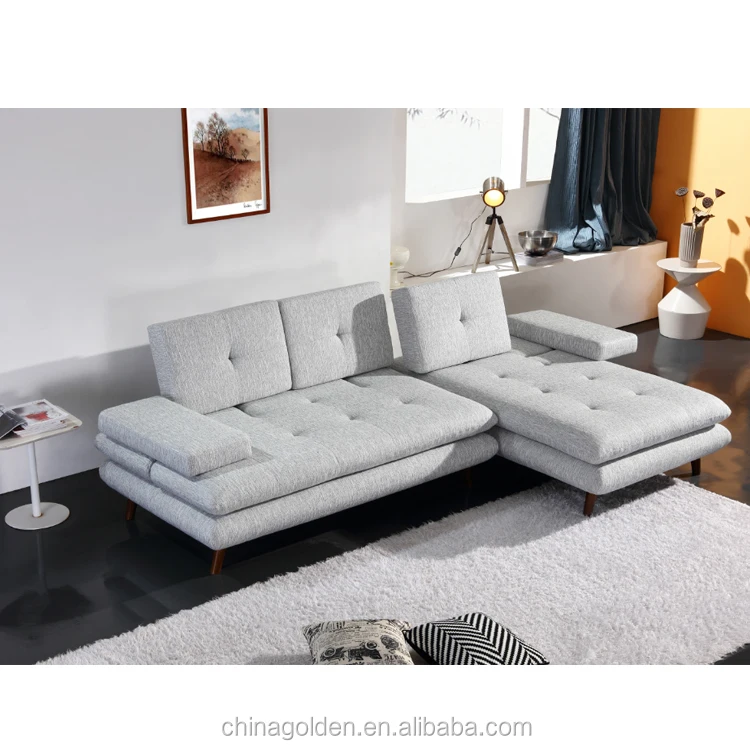 Latest design L sharp fabric sofa set