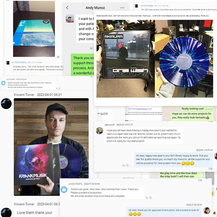 Free Sample Word Class Multiple Color Weight Options Green Splatter Lp Vinyl Record Pressing