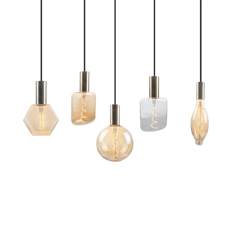 Wholesale Indoor Decorative Pendant Lamp Led Filament Bulb Large Edison Bulbs Pendant Lamp For Dining Room Restaurant