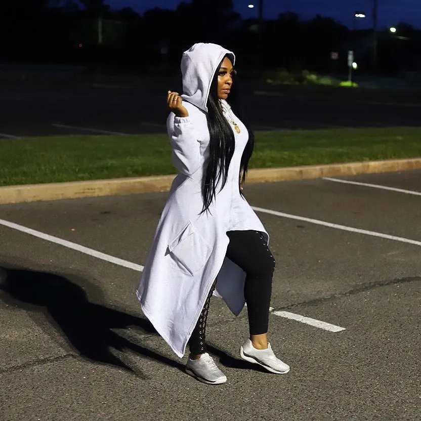 Осень-зима 2021, платье с капюшоном и бабочкой, длинное пальто с карманами, наряд, женская одежда