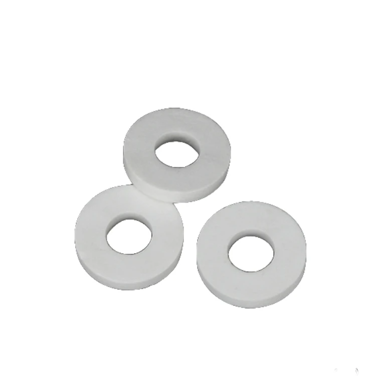 High-Frequency Ceramic White Glazed Ceramic Insulator Alumina Ring for Electric Heating