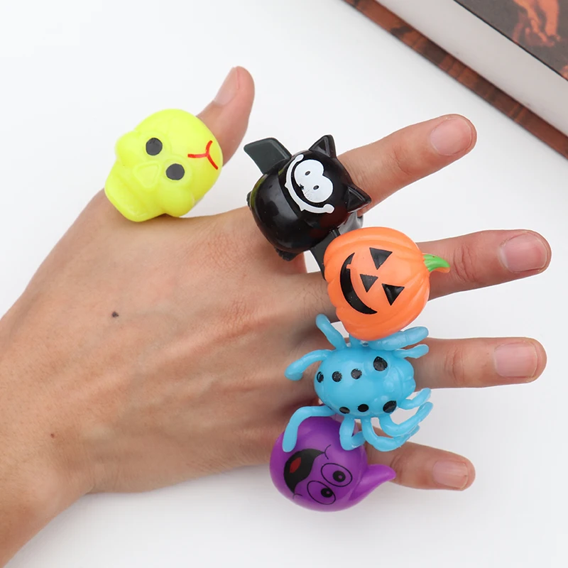 
Party Favor for Kids Birthday Light Up Rings in The Dark LED Halloween Christmas Light up Toys Jelly Rings 
