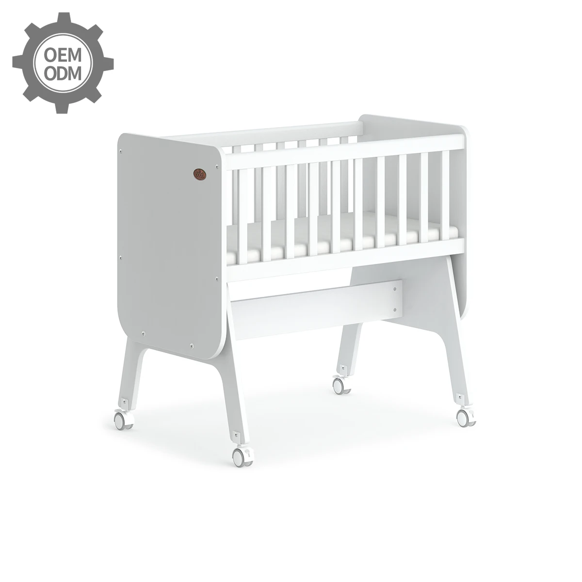 
rocking cradle sleep OEM ODM manufacturer pine wood white baby rocking cradle rocker wooden baby furniture 