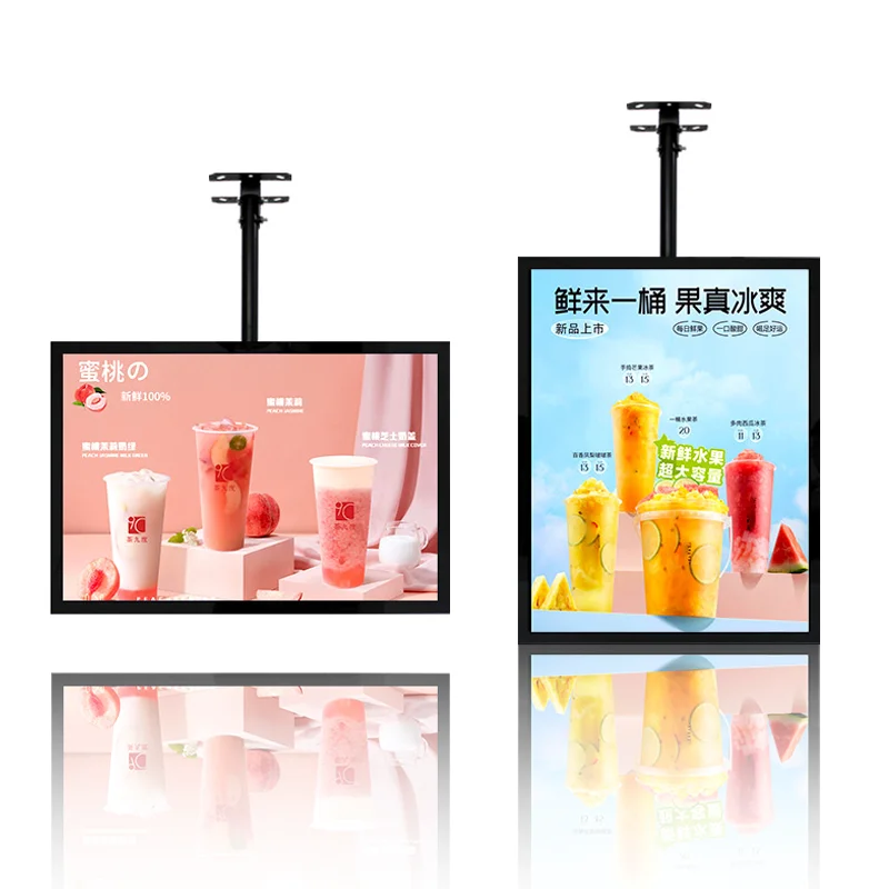 Hot Sell led advertising panel display signage Custom Aluminum Frame Restaurant Menu magnetic ultra thin light box for A2 size